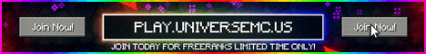 UniverseMC - Minecraft Server banner